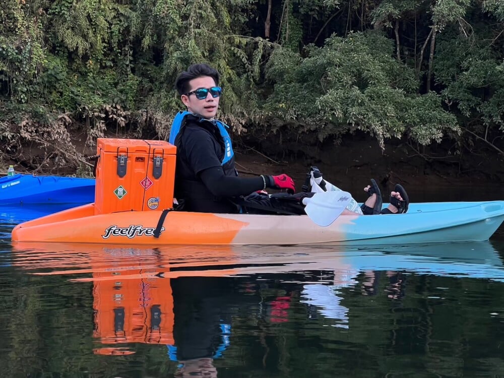 เรือคายัค 1 ที่นั่ง FEELFREE รุ่น EVEREST สี MINT/ORANGE